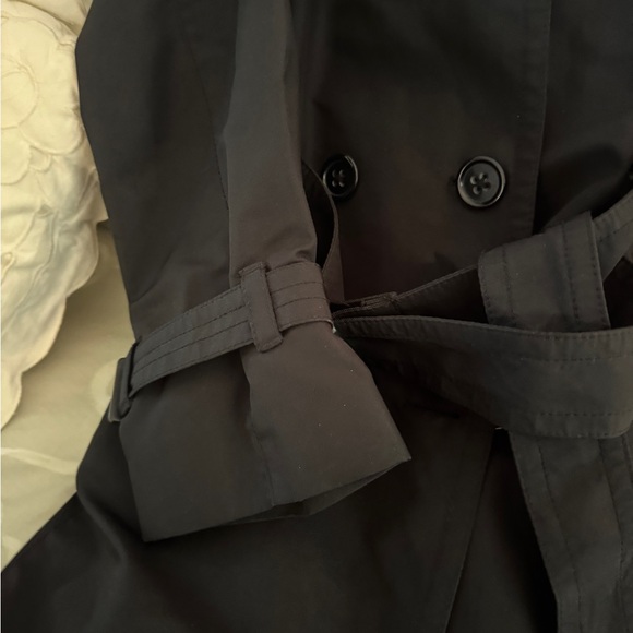 Banana Republic Classic Black Trench Coat - Picture 9 of 13